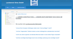 Desktop Screenshot of gries-lackierung.de